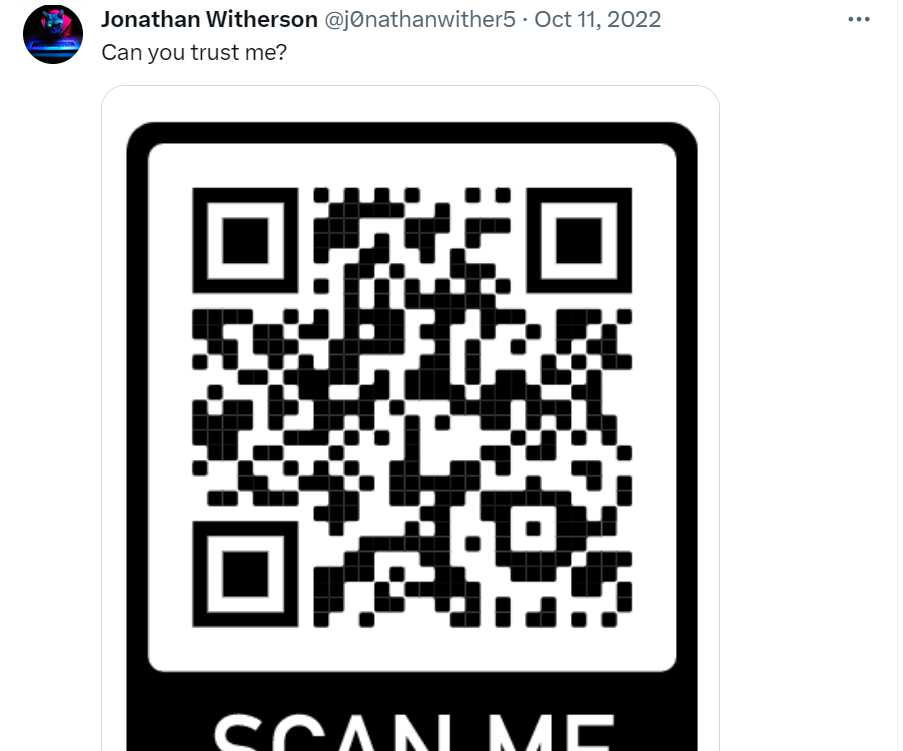 Penetrated QR code